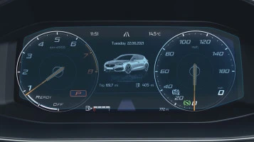 Захисне скло Pixsel на панель приладів CUPRA LEON - 9.9“ 2020 - 2024