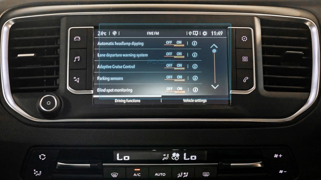 Захисне скло Pixsel на монітор OPEL ZAFIRA LIFE - 6.9“ 2019 - 2023