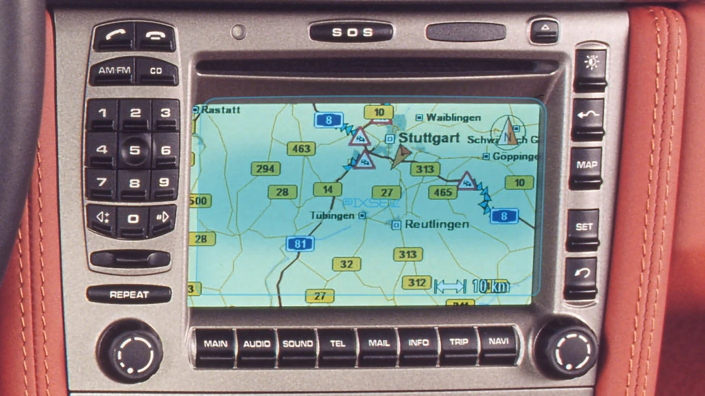 Ochronne szkło Pixsel na monitor PORSCHE 911 - 5.6“ 2005 - 2008