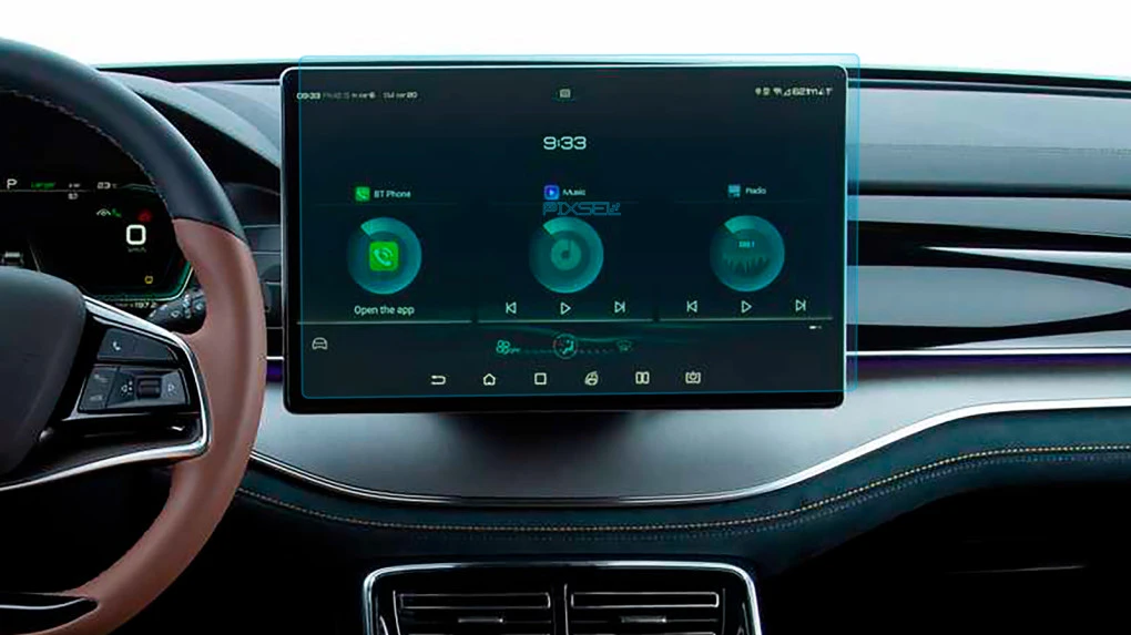 Захисне скло Pixsel на монітор BYD TANG EV - 16.2“ 2022 -