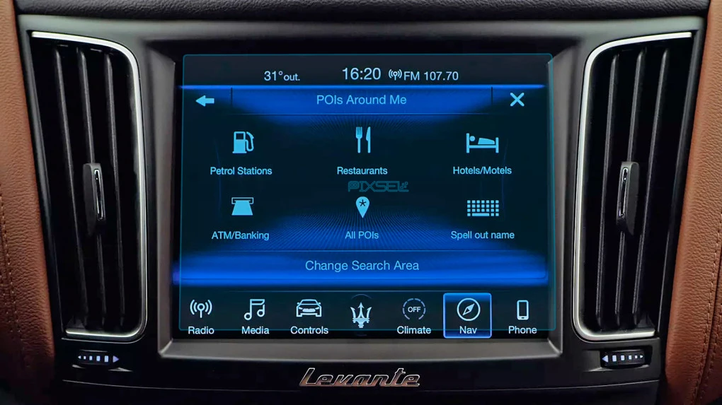 Захисне скло Pixsel на монітор MASERATI LEVANTE - 8.2“ 2016 - 2020