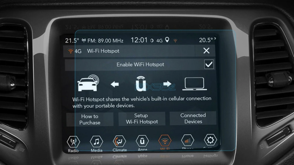Захисне скло Pixsel на монітор JEEP COMPASS - 8.1“ 2017 - 2021