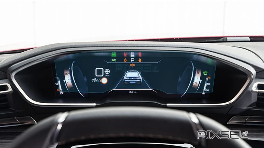 Ochronne szkło Pixsel na deskę rozdzielczą PEUGEOT 3008 - 11.8“ 2021 - 2023