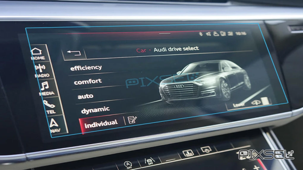 Protective glass Pixsel for monitor AUDI A8 / S8 - 12.1“ 2018 - 2023