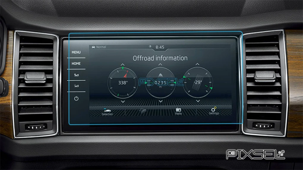 Ochronne szkło Pixsel na monitor SKODA KODIAQ - 11.3“ 2017 - 2024