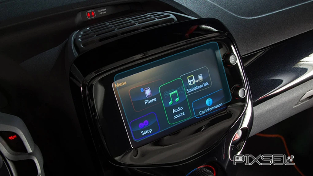 Захисне скло Pixsel на монітор PEUGEOT 108 - 6.9“ 2014 - 2021
