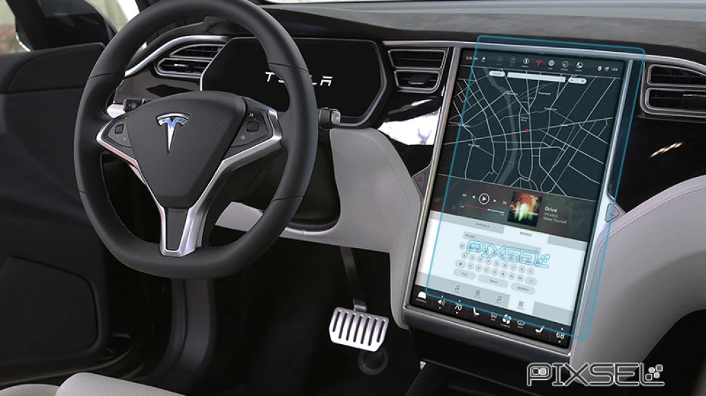 Захисне скло Pixsel на монітор TESLA MODEL S - 16.8“ 2016 - 2021