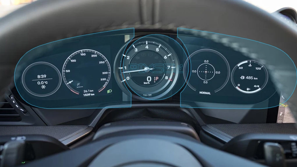 Ochronne szkło Pixsel na deskę rozdzielczą PORSCHE 911 - 18.1“ 2019 - 2024