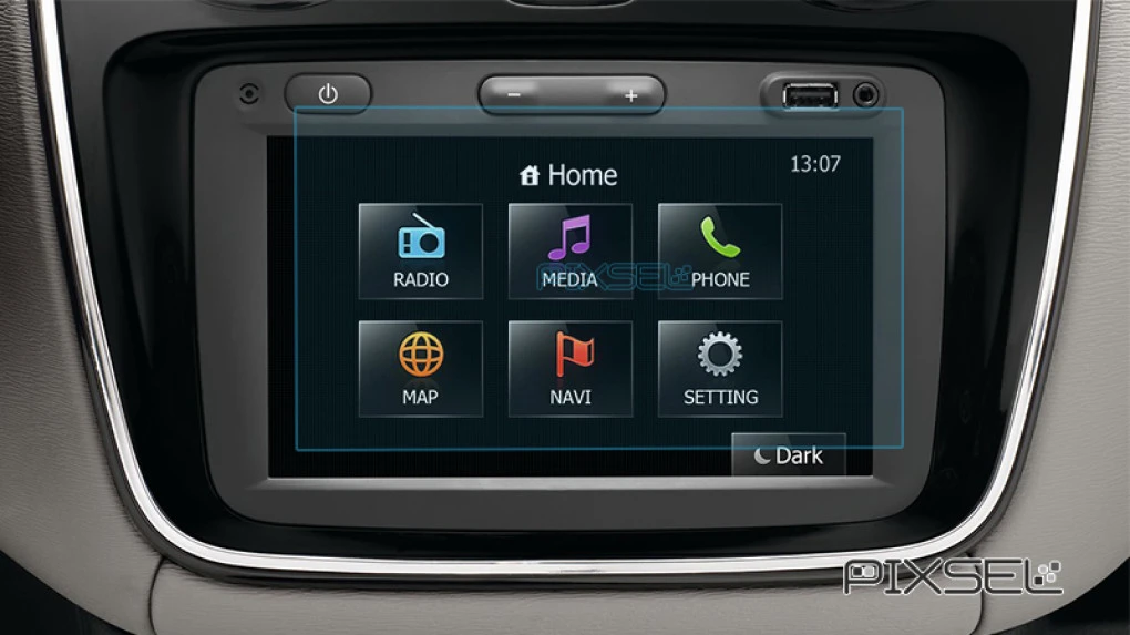 Ochronne szkło Pixsel na monitor RENAULT LODGY - 6.9“ 2014 - 2021