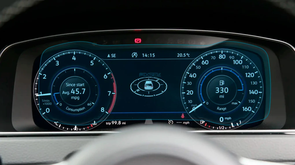 Захисне скло Pixsel на панель приладів VOLKSWAGEN GOLF - 11.9“ 2017 - 2020