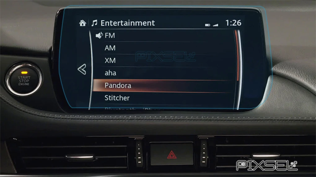 Захисне скло Pixsel на монітор MAZDA 6 - 9.8“ 2018 - 2023