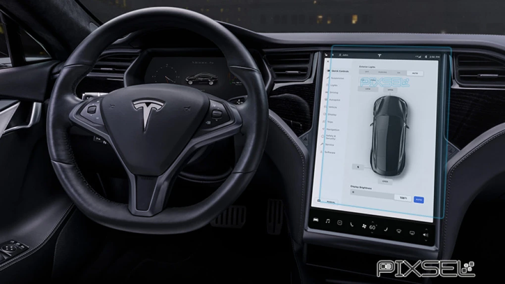 Захисне скло Pixsel на монітор TESLA MODEL X - 16.8“ 2015 -
