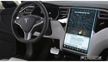 Protective glass Pixsel for monitor TESLA MODEL S - 16.8“ 2012 - 2015