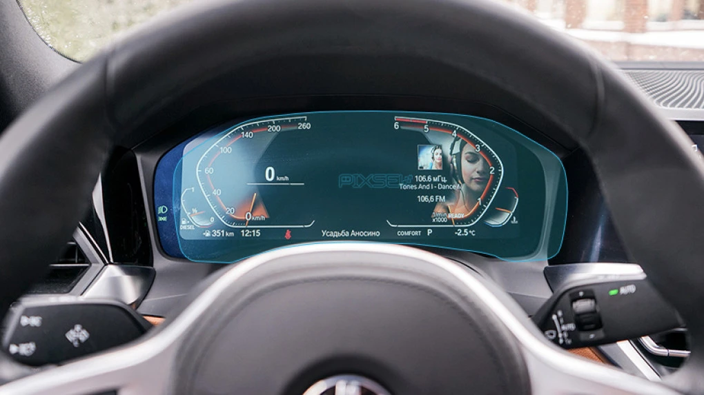 Захисне скло Pixsel на панель приладів BMW 3 / M3 - 14“ 2019 - 2022 (G20, G21, G80)