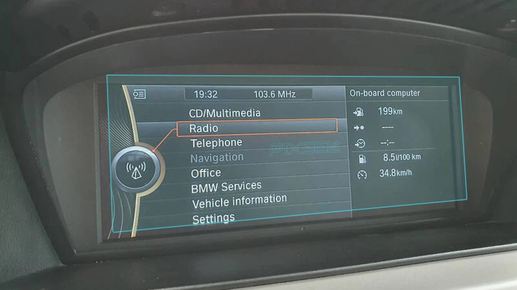 Захисне скло Pixsel на монітор BMW 3 / M3 - 8.8“ 2005 - 2013 (E90, E91, E92, E93)