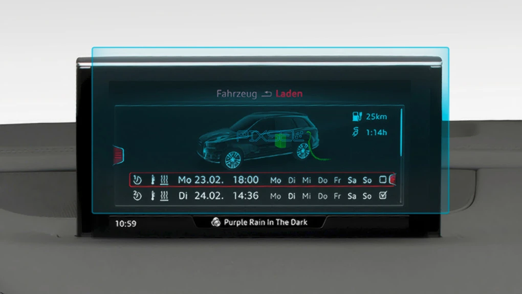 Захисне скло Pixsel на монітор AUDI Q7 / SQ7 / RSQ7 - 9.1“ 2015 - 2018