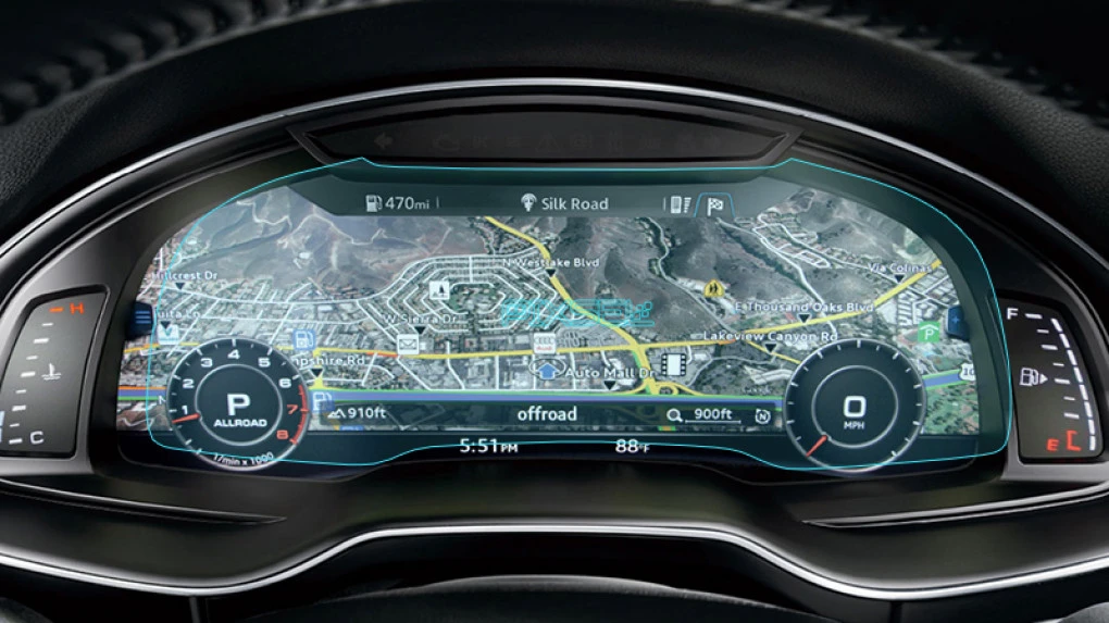 Захисне скло Pixsel на панель приладів AUDI Q7 / SQ7 / RSQ7 - 12“ 2015 - 2018