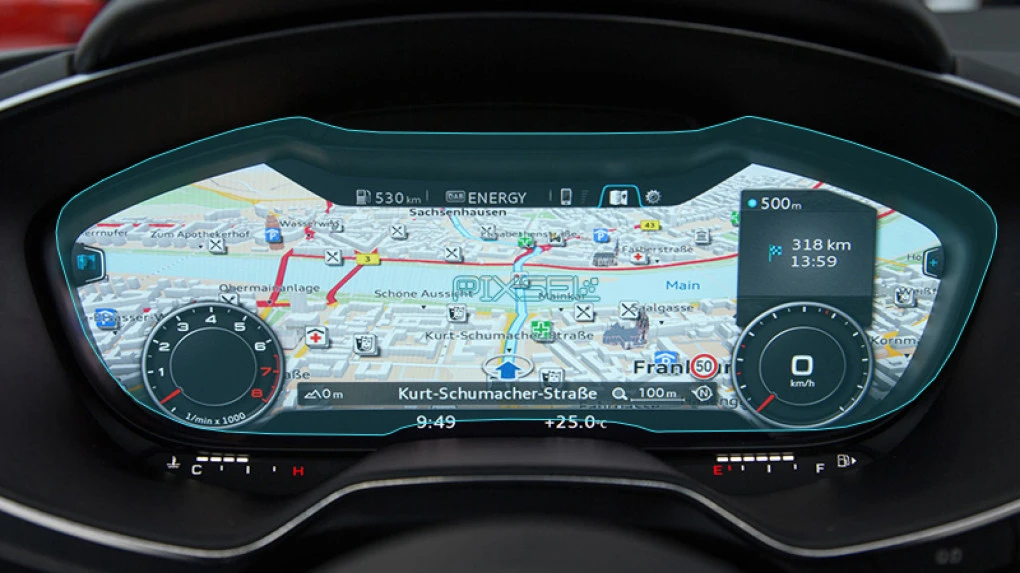 Ochronne szkło Pixsel na deskę rozdzielczą AUDI A3 / S3 / RS3 - 11.9“ 2016 - 2019