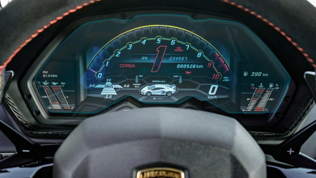 Захисне скло Pixsel на панель приладів LAMBORGHINI AVENTADOR - 13.8“ 2018 -