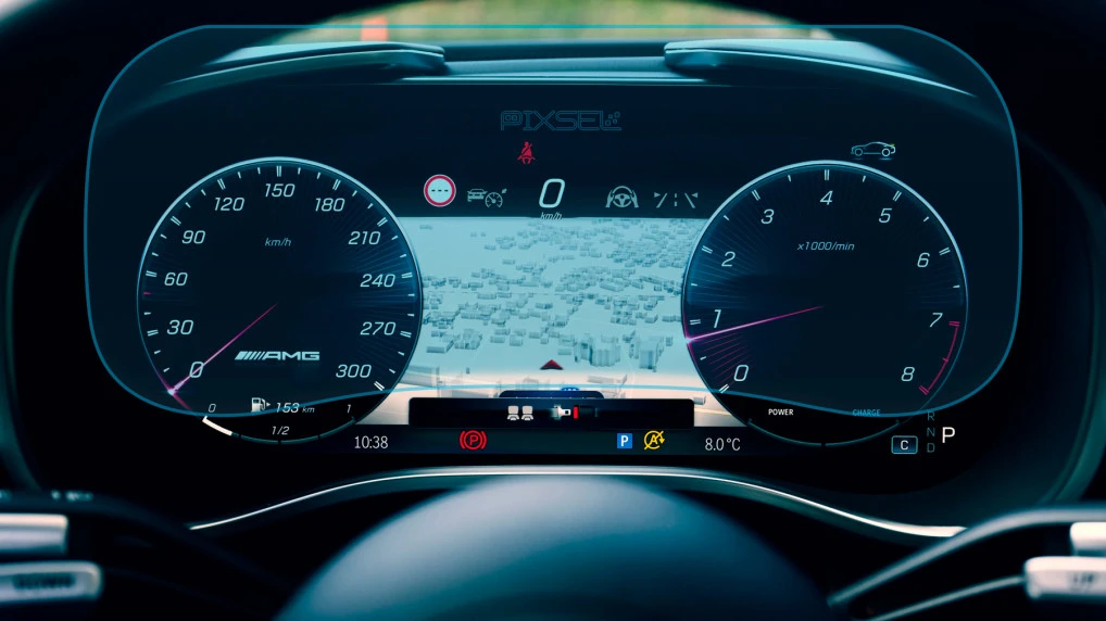 Захисне скло Pixsel на панель приладів MERCEDES BENZ AMG GT 2 DOORS - 13.5“ 2023 -