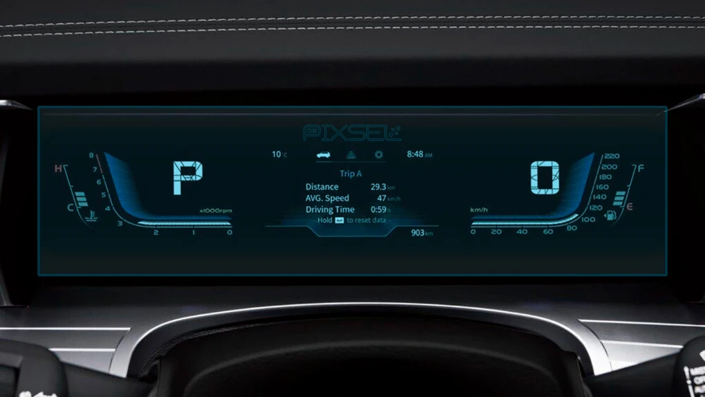 Захисне скло Pixsel на панель приладів KGM TORRES - 13.4“ 2023 -