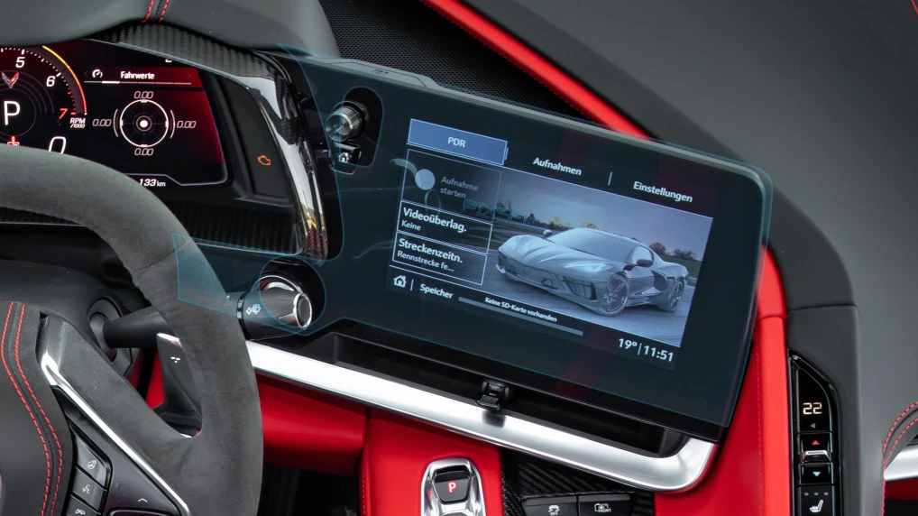 Protective glass Pixsel for monitor CHEVROLET CORVETTE - 15.8“ 2019 - (C8)