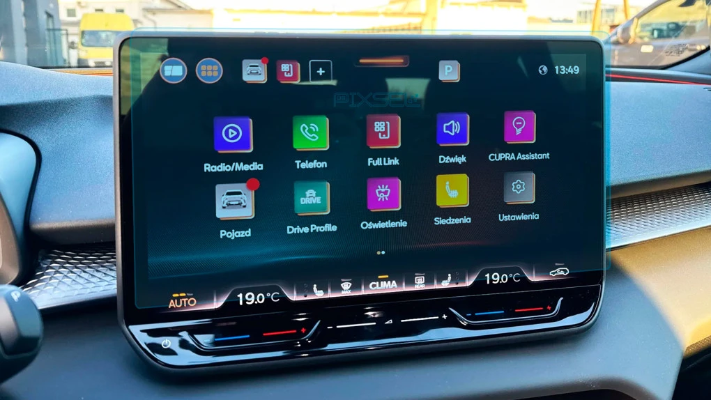 Захисне скло Pixsel на монітор CUPRA TERRAMAR - 14“ 2022 -