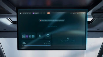 Ochronne szkło Pixsel na  monitor tylny ZEEKR 009 - 17.7“ 2024 -