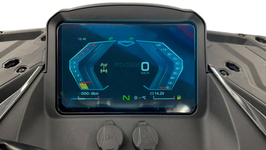 Ochronne szkło Pixsel na moto prędkościomierz CFMOTO CFORCE 1000 MV 9.9“