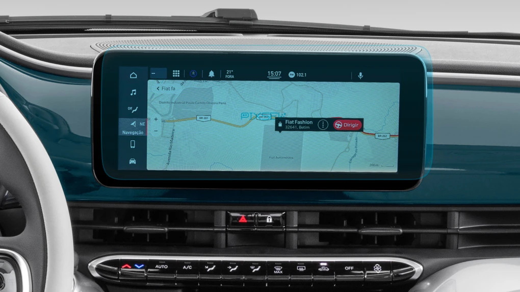 Захисне скло Pixsel на монітор FIAT 500E - 12.2“ 2020 - (332)