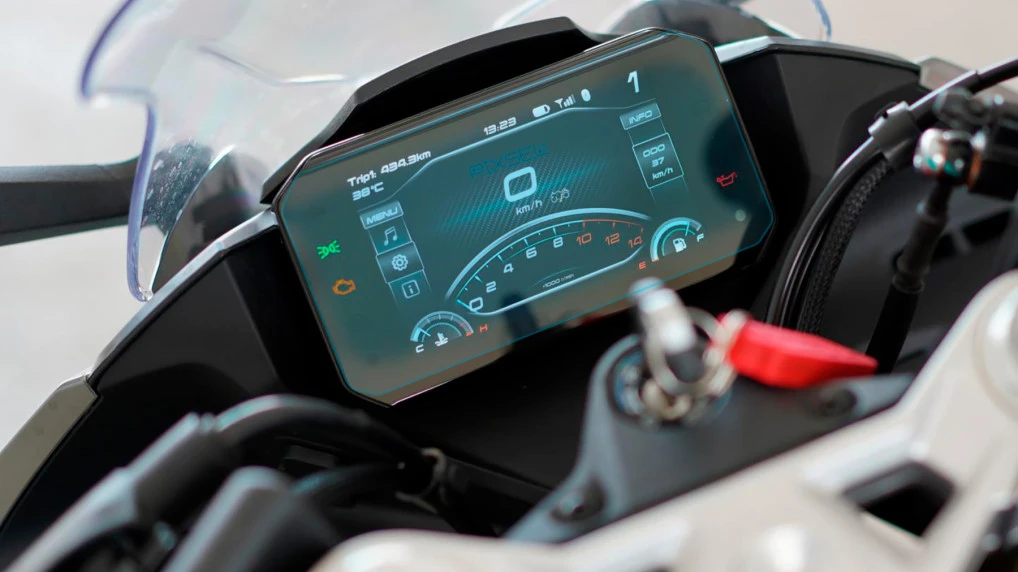 Захисне скло Pixsel на спідометр мотоцикла CFMOTO 450 (SR, SR S, SS) 6.8“