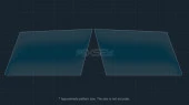 Protective glass Pixsel for mirrors DENZA N9 - 9.6“ 2025 -