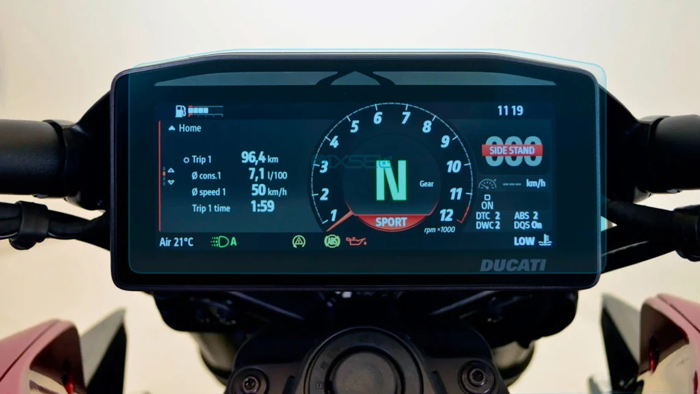 Захисне скло Pixsel на спідометр мотоцикла DUCATI XDIAVEL 2025 + 8.2“