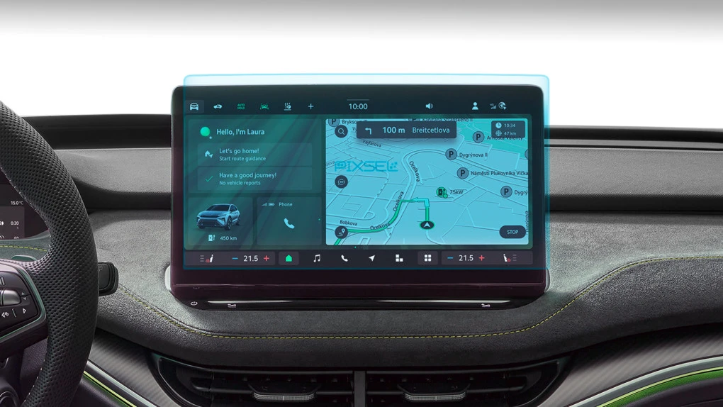 Захисне скло Pixsel на монітор SKODA ELROQ - 14“ 2025 -