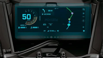 Ochronne szkło Pixsel do prędkościomierza skutera śnieżnego BRP SKI-DOO GRAND TOURING 2025 + 10.25“