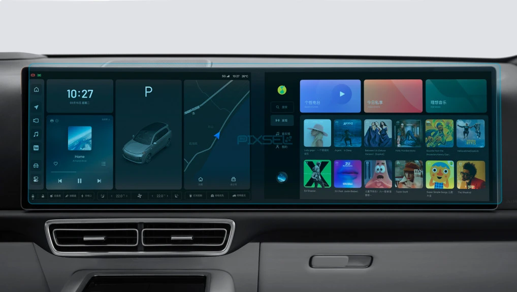 Ochronne szkło Pixsel na monitor LI AUTO MEGA - 29.5“ 2024 -