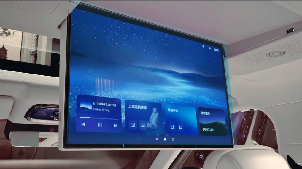 Ochronne szkło Pixsel na  monitor tylny GEELY GALAXY M9 - 18.2“ 2025 -