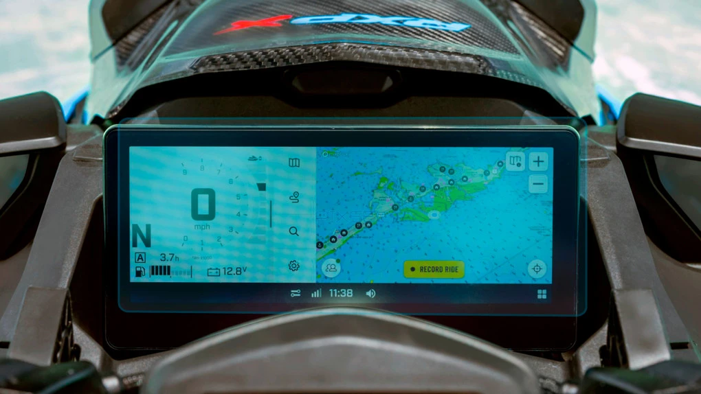 Ochronne szkło Pixsel do prędkościomierza skutera wodnego BRP SEA-DOO RXP-X 325 2025 + 10.25“