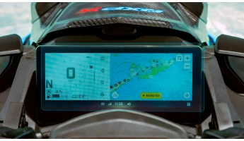 Ochronne szkło Pixsel do prędkościomierza skutera wodnego BRP SEA-DOO RXP-X 325 2025 + 10.25“