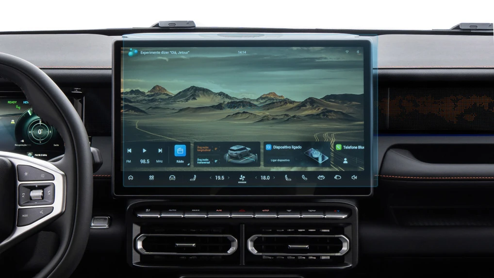 Ochronne szkło Pixsel na monitor JETOUR T1 - 16.5“ 2025 -