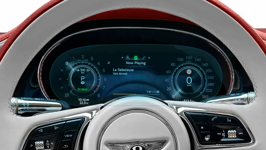 Ochronne szkło Pixsel na deskę rozdzielczą BENTLEY FLYING SPUR - 11.9“ 2025 -